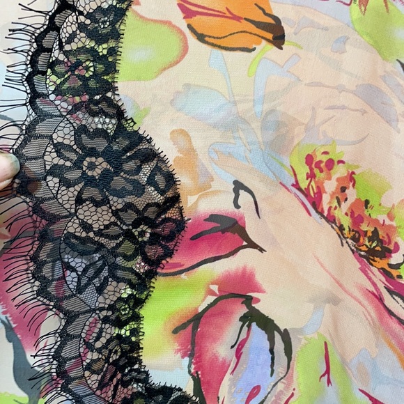 Kate & Mallory Sheer Floral Cover Up Duster SZ XL - Picture 4 of 5